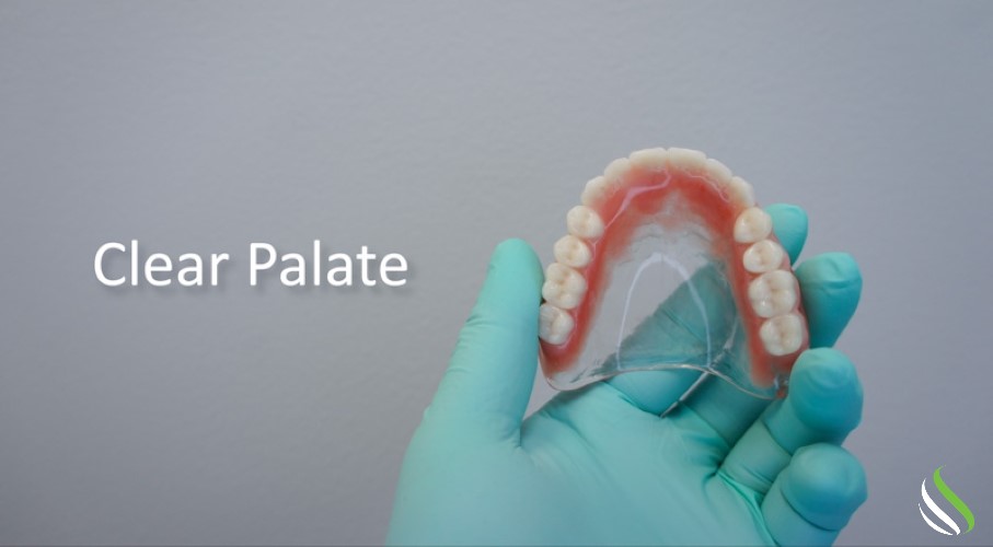 suction dentures - clear palate